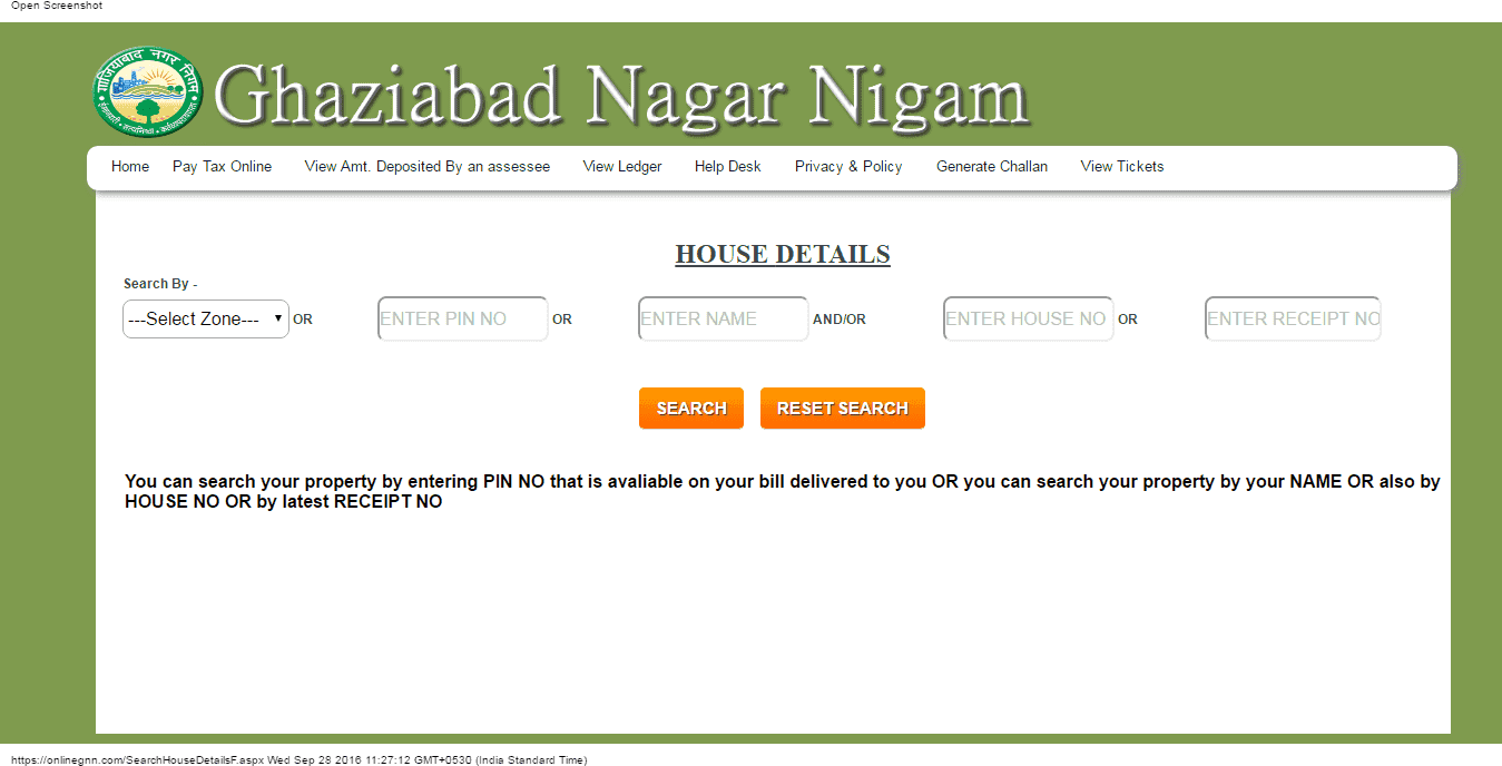 Ghaziabad Nagar Nigam - Ghaziabad Property Tax Online